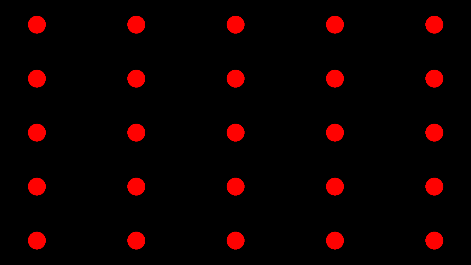 5×5 Grid Calibration System - 25 calibration points