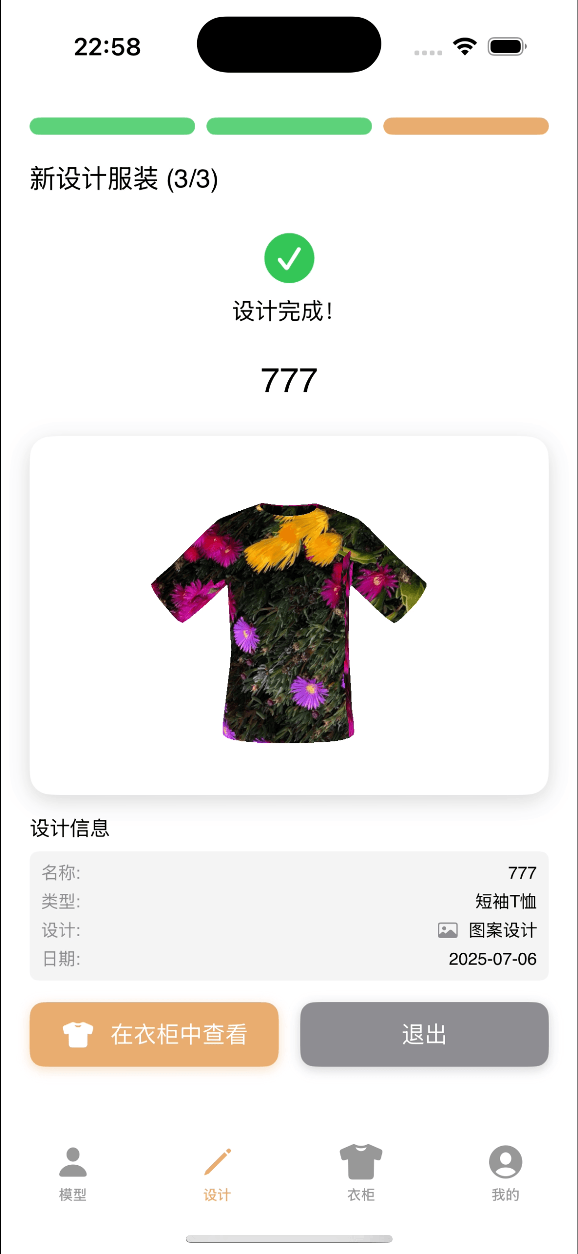 设计结果展示