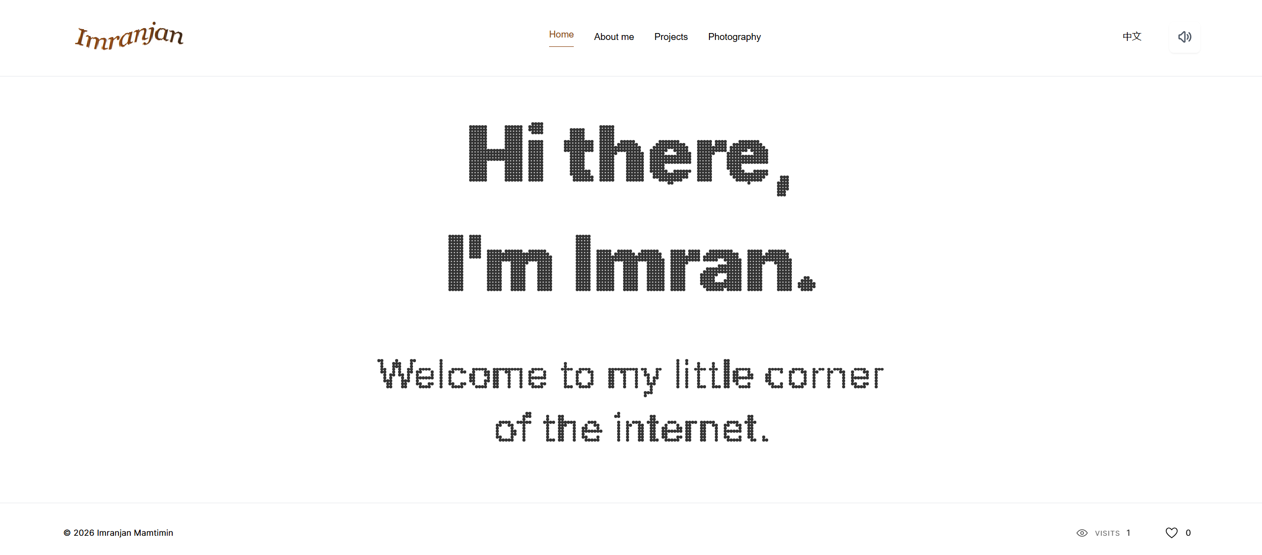 Non-3D homepage